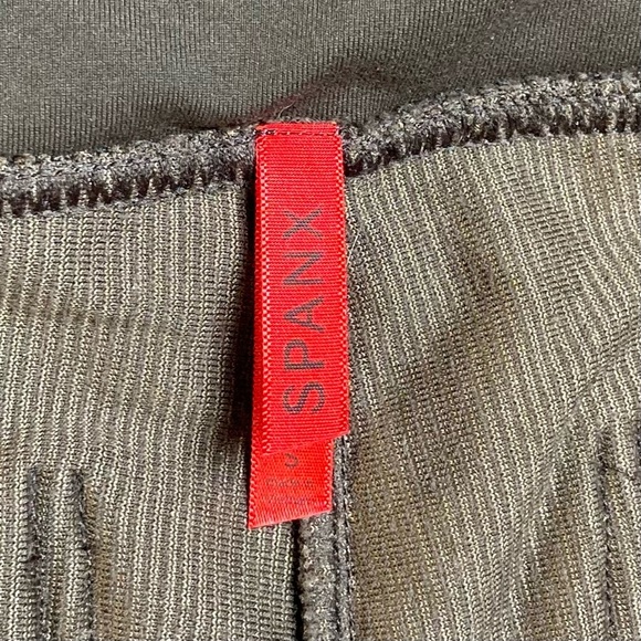 SPANX Chocolate Brown Corduroy‎ Leggings Slim Fit Wide Waistband - Picture 4 of 10